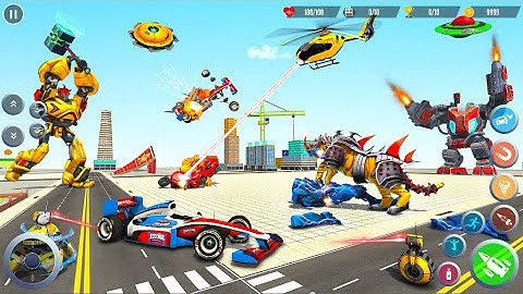 Flying Tiger Robot car Game - Android GamePlay | Walk through a Game