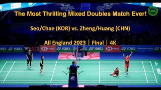 Nice Angle Badminton Highlightsep09The Most Thrilling Mixed Doubles Matchseochae Vs Zhenghuang