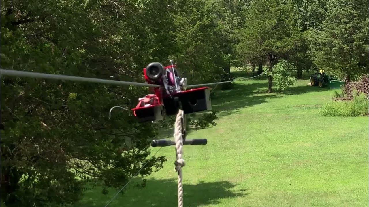 Zip Line Trolley Retrievers New RED HD with remote control by Zip