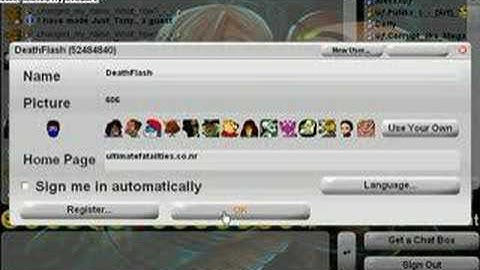 Xat Chatbox Glitch: Cant change name