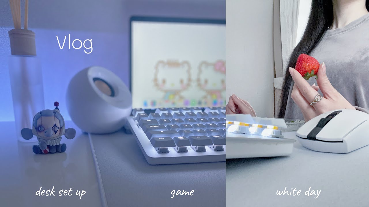 〔ゲームvlog 〕Minecraft┊︎マイクラアプデ新アイテム素材でハウス作り🌳𓂃𓂂🍃┊︎デスクの模様替え🖥 購入🛒したり彼からのホワイトデー👦🏻💓