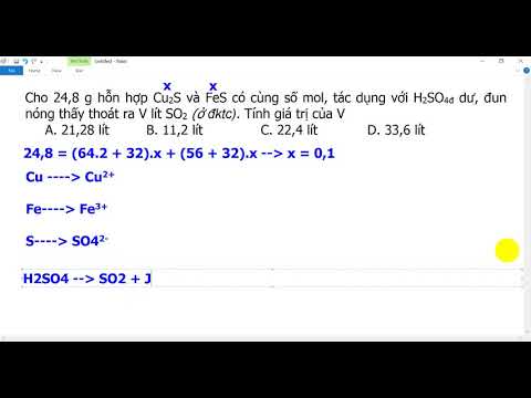 Video cau 29   Cu2S, FeS + H2so4 dac   10050901029 - youtube