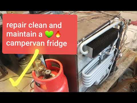 How to repair maintain and clean a campervan Electrolux 3 way fridge 👍🔥💚  