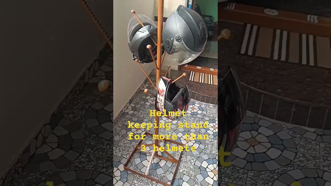 Helmet keeping stand, Purpose: To make standardise, easy retrieval during urgency and no miss place