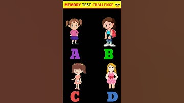 Memory riddles for iq test| memory test| part 2| #shorts #quiz #short video #short