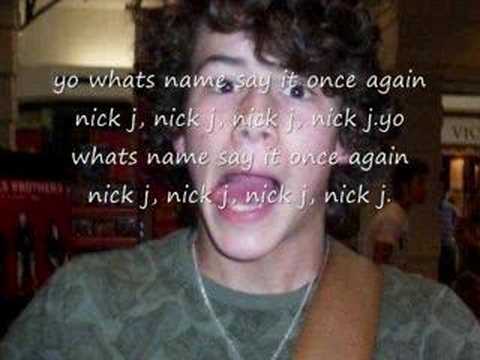 Nick Jonas Rapping!- Nick J Is Off The Chain- With Lyrics