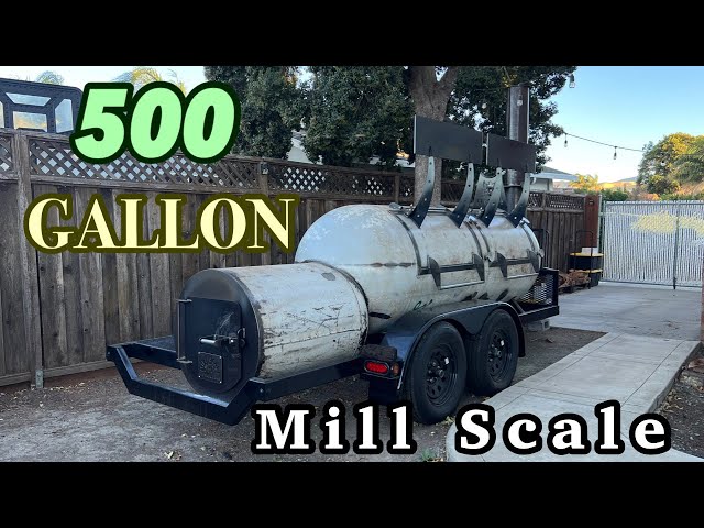 Meat Church Offset Trailer Smoker by Mill Scale walk around & tour