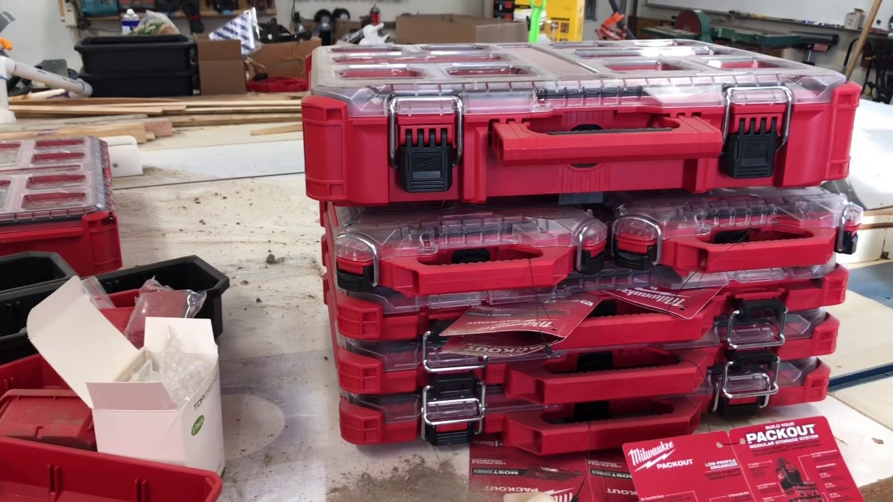 The Milwaukee Tool PACKOUT Tool Tray here ! Lets see how much we can stuff  in it , Needs some MODS 