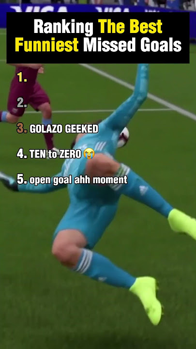 Ranking The Best Funniest Missed Goal in FIFA #fifa #eagames #football #shorts
