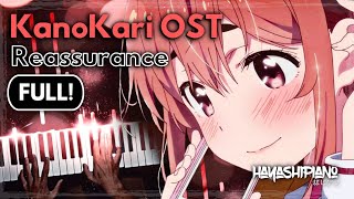 Video thumbnail of "Kanojo, Okarishimasu (Rent-A-Girlfriend) Season 2 OST - REASSURANCE [FULL] Piano Cover + Sheets!"