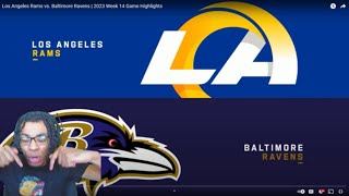 49ERS FAN REACTS TO Los Angeles Rams vs. Baltimore Ravens | 2023 Week 14 Game Highlights