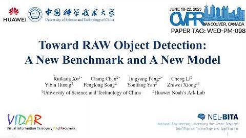 CVPR2023 Toward RAW Object Detection: A New Benchmark and A New Model