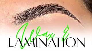 Brow Wax & Lamination Tutorial Using Thuya NYC