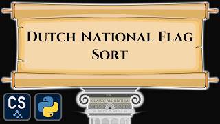 Dutch National Flag Sort - DNF - Algorithm Visualization | Step by Step Python Code Animation