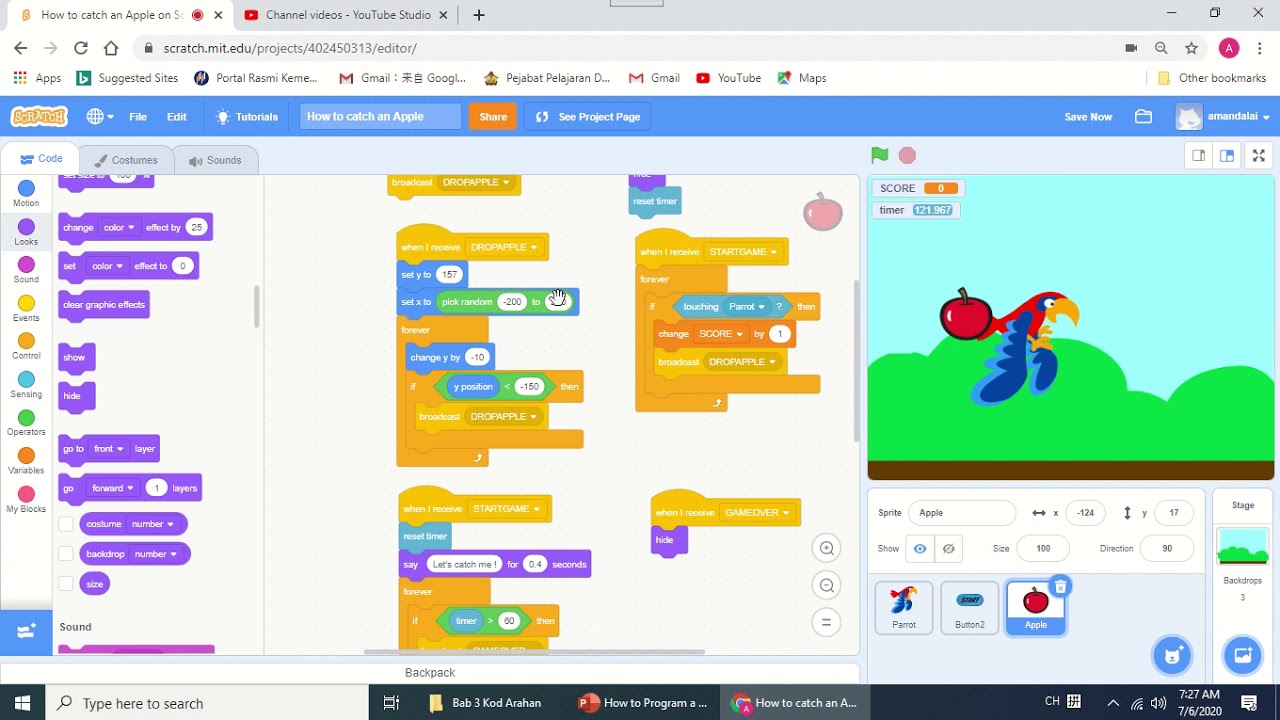 Lesson 8 Scratch How To Set Timer In A Game YouTube