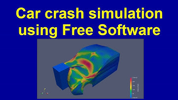 Car crash simulaltion by Free Software (HAKAI) - FEM dynamic explicit