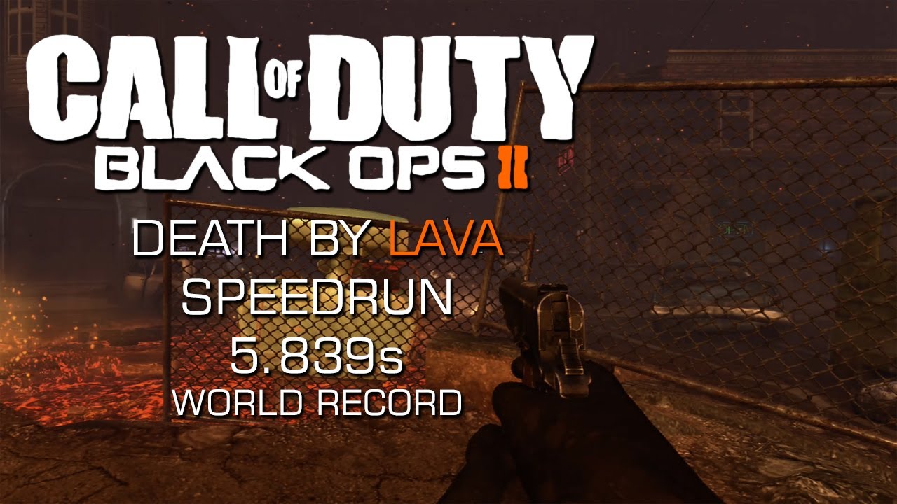 [BO2 Zombies] Town - Death by lava speedrun 5.839s - YouTube