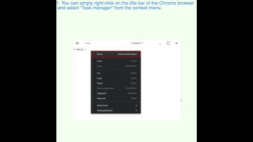 Open the Chromebook Task Manager via the Chrome Browser