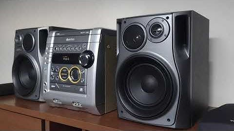 Aparelho som Gradiente As m550 volume máximo com caixas Aiwa Nsx-F15