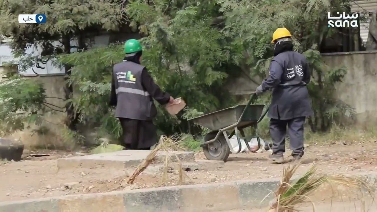 حلب | مشروع فرص العمل الخضراء في قاضي عسكر بتنفيذ من وحدة دعم الاستقرار. 