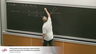 Valentin Ovsienko: Frieze patterns from a geometric point of view: projective geometry