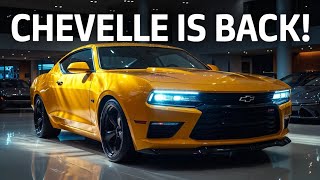 2026 Chevrolet Chevelle Is Back – The Yellow Muscle Car That Could Redefine American Power