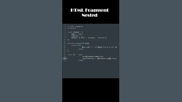 JavaScript - HTML Fragment   Nested