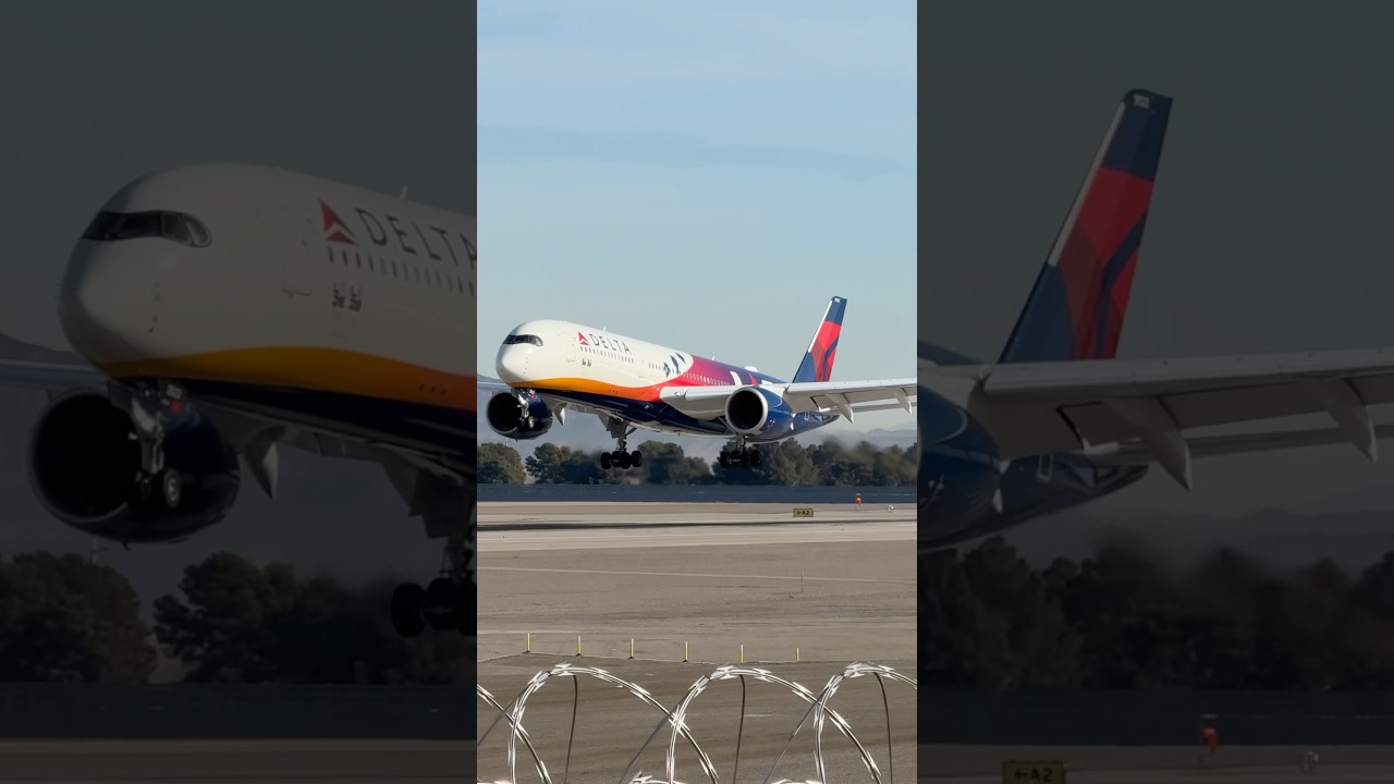 *LA28 Olympics Livery* Delta Air Lines Airbus A350 lands at Las Vegas (LAS) | N522DZ  