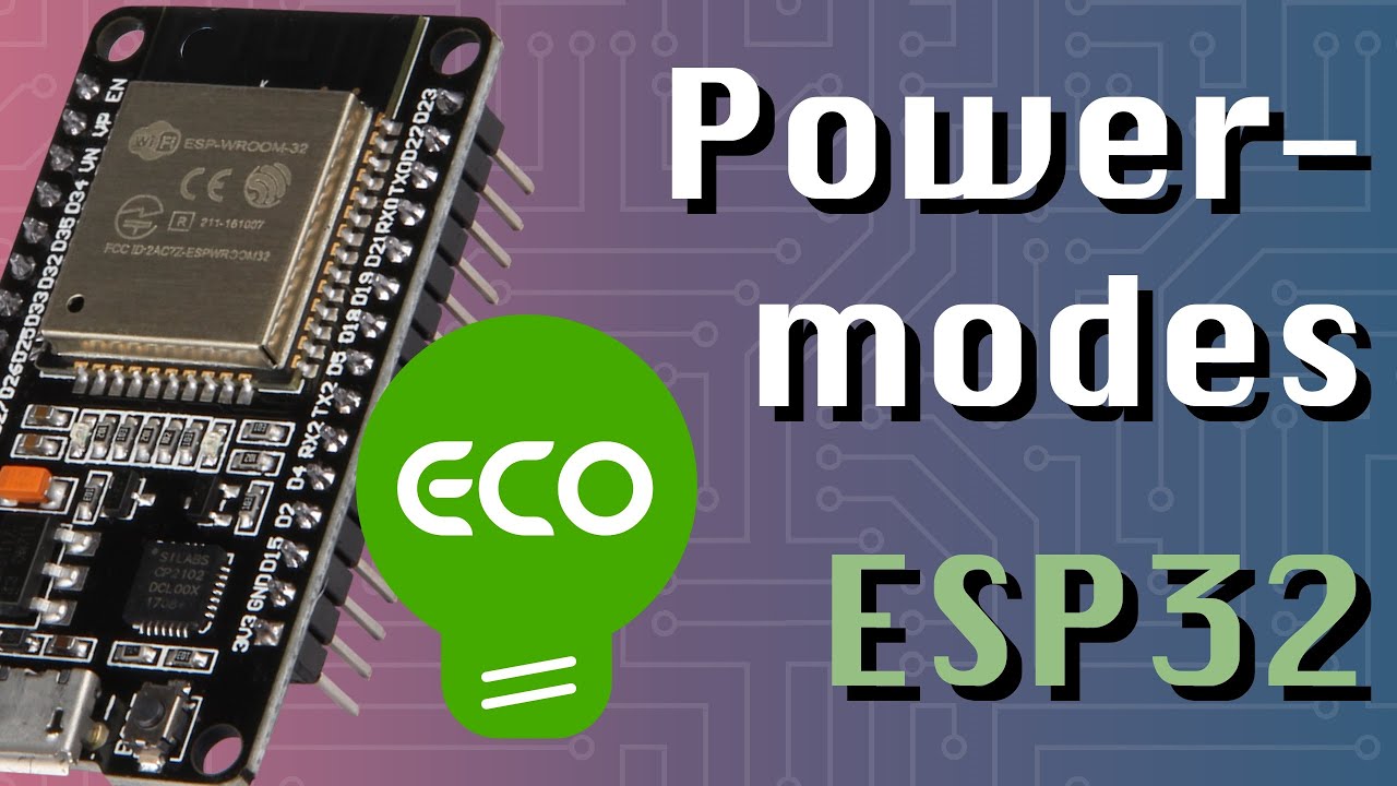 Thumbnail for video 'Programming ESP32 with Arduino - Deep Sleep & Other Power Modes'