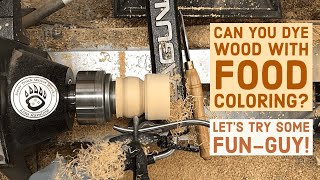 Woodturning: Turning a Box Elder Mushroom and Dyeing it with Household Food Coloring