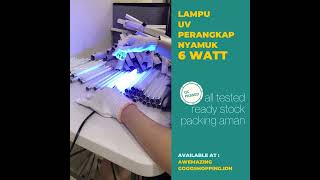 LAMPU UV 6 WATT PERANGKAP NYAMUK MOSQUITO KILLER FSL KRISBOW ACE HARDWARE 6 WATT 6W JS30 T5