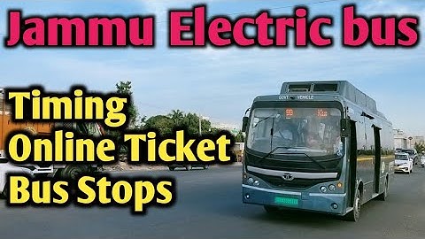 Jammu Electric Bus Now free For all ladies | Chalo app kaise use kare