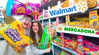 Test WALMART vs MERCADONA!! (Probando Supermercado Americano vs Supermercado Español)