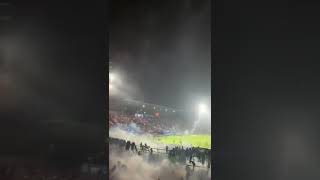 Gas Air Mata Memenuhi Tribun Penonton Stadion Kanjuruhan