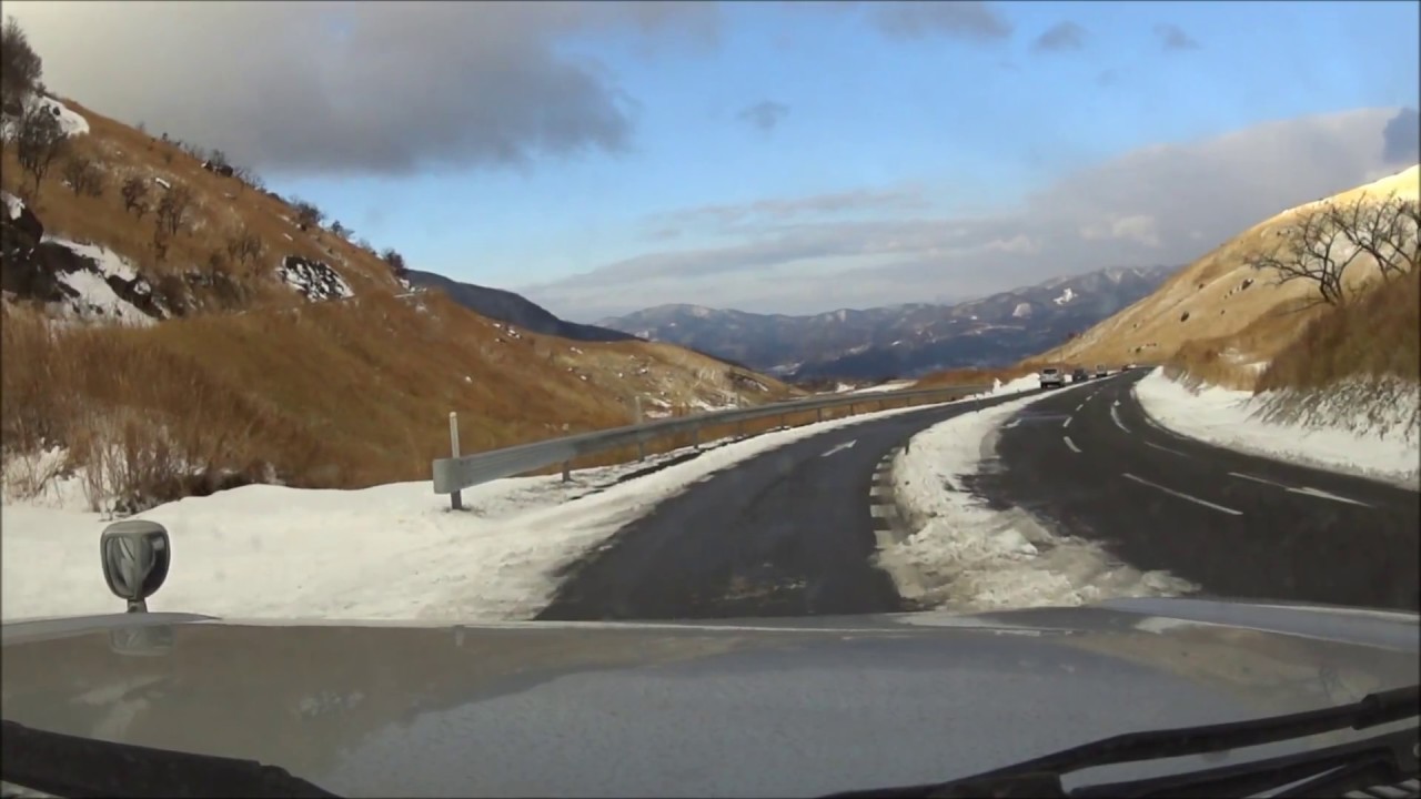 やまなみハイウェイドライブ（鶴見岳付近～狭霧台）2017年1月