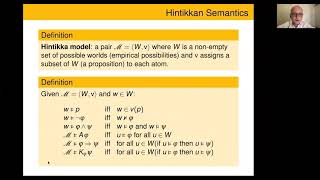 Peter Hawke -- Truthmaker semantics of epistemic logic