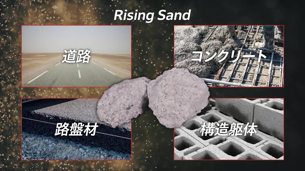 【IGNITION】砂漠の砂を活用した人工骨材「Rising Sand」