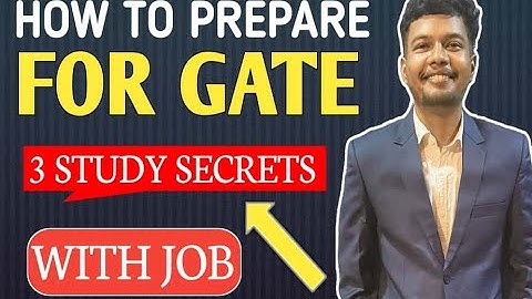 How to Prepare for GATE 2026 with Job | 3 Secret Study Tips to Crack GATE #gate2026 #exampreparation
