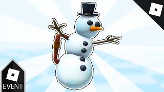 [EVENT] How to get the HOLIDAY SNOWMAN BACKPACK in the ROBLOX COMMUNITY SPACE | Roblox