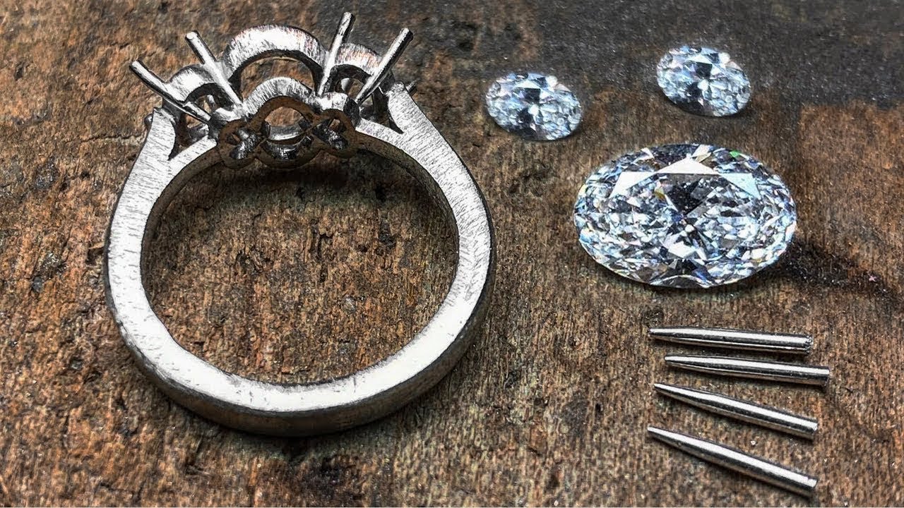 Making a Platinum Diamond Ring by Hand – AMAZING!