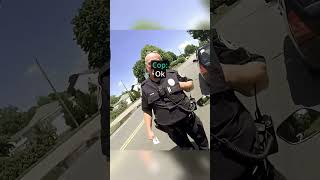 He was about to Crash 😳 #crash #closecall #bike #cops