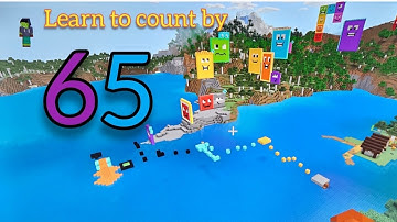 Learn to count by 65 with Noah, Minecraft Number blocks, kids learning songs