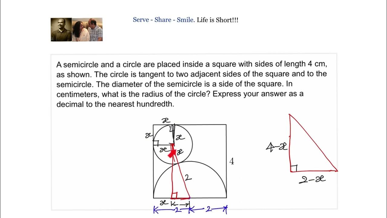 MATHCOUNTS Practice Question What is the radius of the circle? YouTube