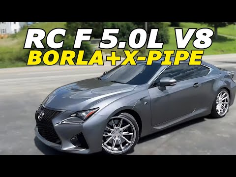 2015 Lexus RC F 5 0L V8 Exhaust Sound W Borla ProXS Resonator Delete 