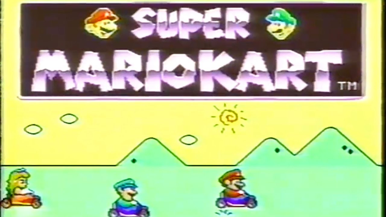 Super Mario Kart SNES Commercial - Retro Game Trailers 