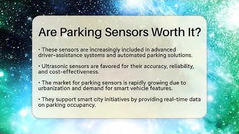 Are Parking Sensors Worth It? - Talking Tech Trends