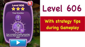 Inside Out Thought Bubbles Level 606 Tips and Strategy Gameplay Walkthrough Youtube No Boosters