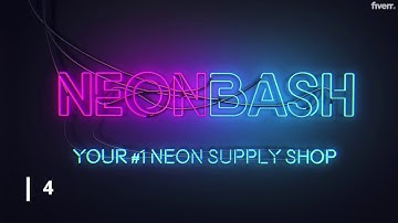 Do best neon light animation neon logo and neon intro for you - Best Logo Animation service