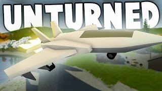 FLYING THE LIBERATOR FIGHTER JET! - Unturned Mod Showcase Funny Moments