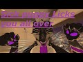 Furry asmr sick pup licks and growls for you